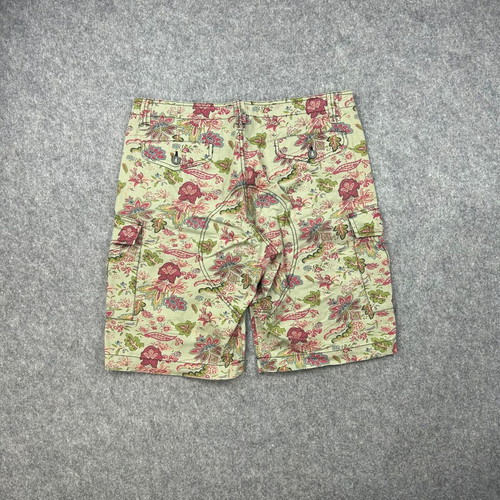 Ganesh Men's Cargo Shorts W33 Linen Floral Y2K Boho Vintage used