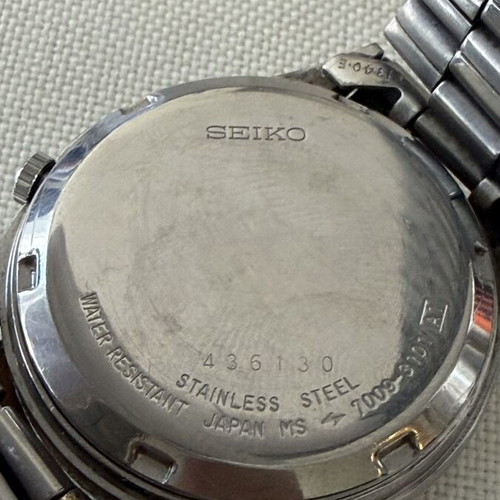 Seiko 5 Automatic 7S26-0520 Honeycomb Dial watch like new, black and silver