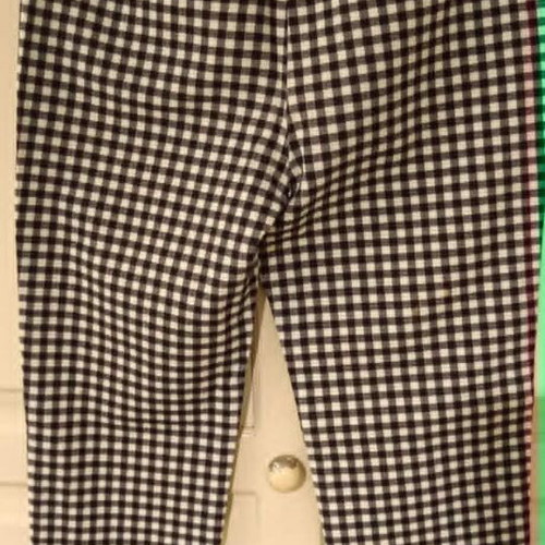 Marks & Spencer check trousers size UK 8 like new, black and white