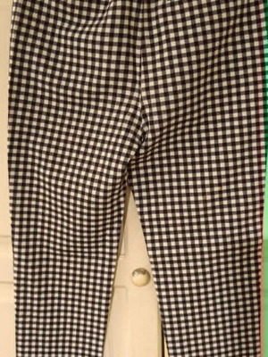 Marks & Spencer check trousers size UK 8 like new, black and white