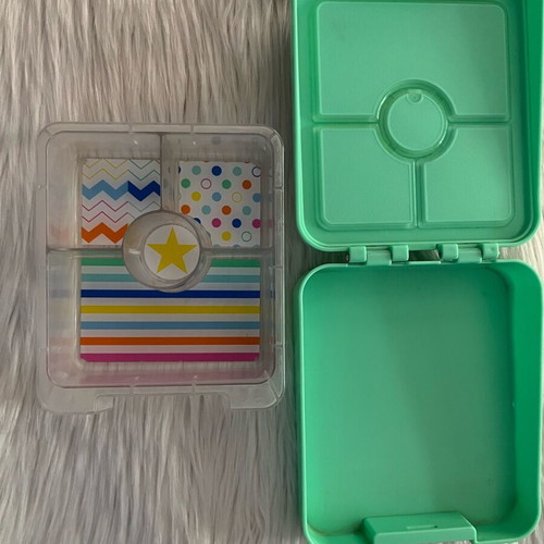 Penny Scallan Mini Bento Box “Dino Rock” children's food container used
