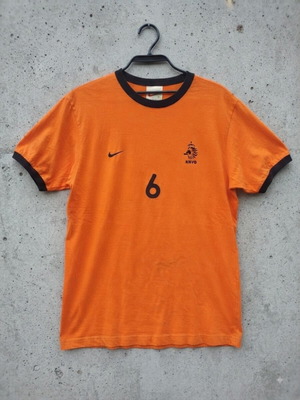 Nike KNVB Netherlands football jersey Ronald de Boer 6, orange