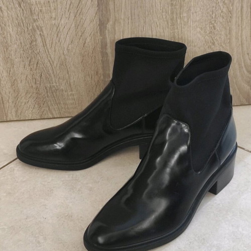 Bershka ankle boots new, black, size 40, galoshes style
