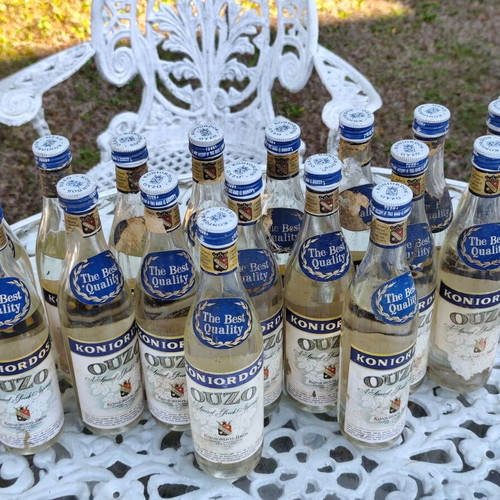 Koniordos Bros Ouzo vintage collectible bottle 320 ml