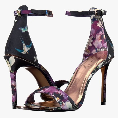 Ted Baker Charv Dark Floral Stiletto Heels size 40, like new