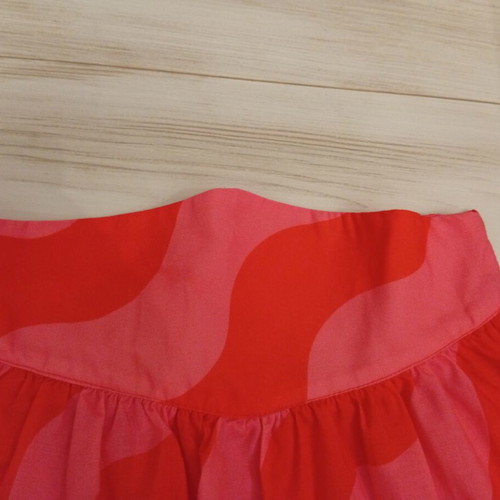Karavan skirt small with zipper, red and pink