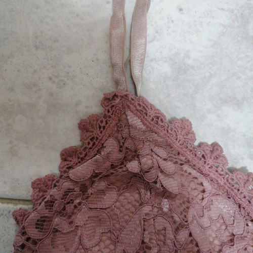 Lace pink bustier new Owtwo