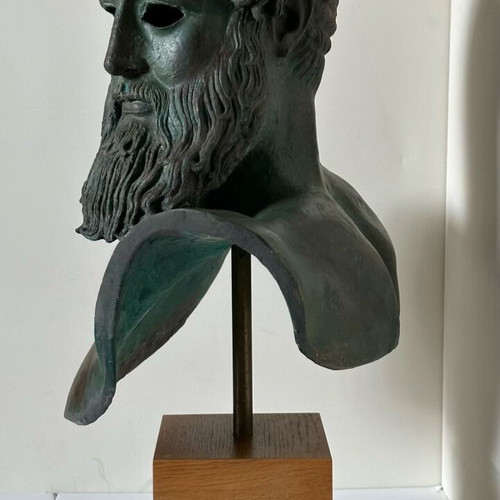 Bust Head of Zeus or Poseidon of Artemision like new, official plaster cast
