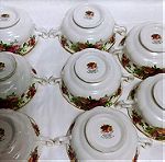  Φλιτζάνια κρέμας / σουπας - κονσομέ Royal Albert "old country roses" England 93' - 02'