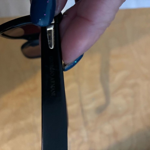 Emporio Armani sunglasses used, black, elegant design