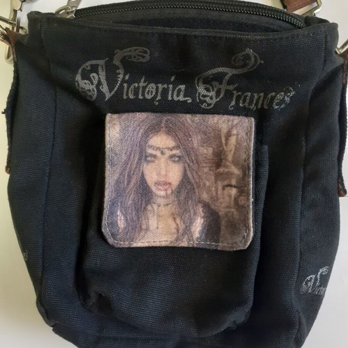 Victoria Frances crossbody bag like new, black and brown