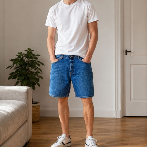 Coach Vintage men's blue denim shorts size 36, Stagecoach Label Western