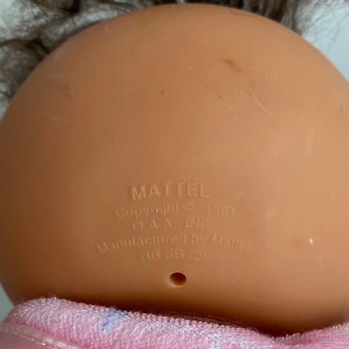 Mattel Cabbage Patch Kids Bath Baby doll 1990s used