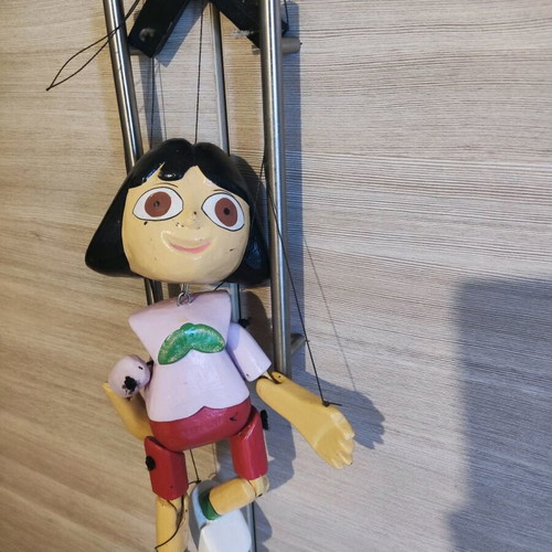 Wooden vintage marionette used, collectible