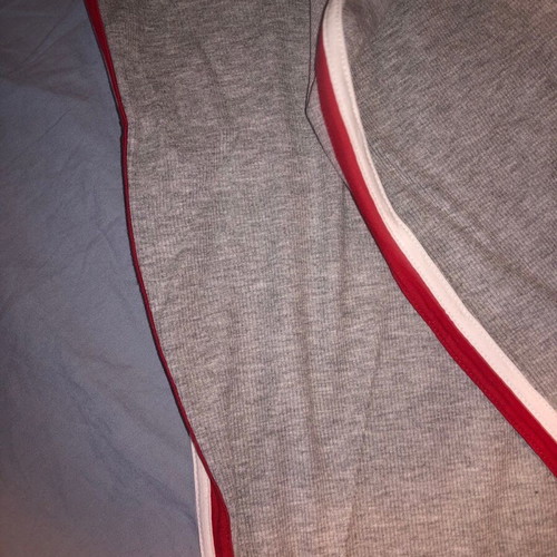 Bershka dress used size M with side stripes gray