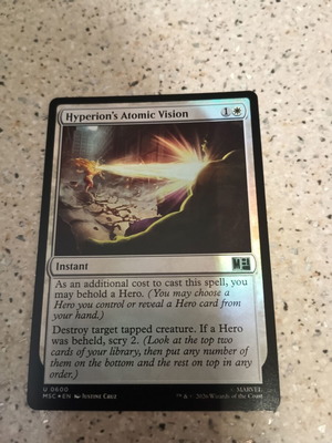 Magic the Gathering Hyperion's Atomic Vision foil κάρτα