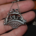 Silver Victorian pendant used
