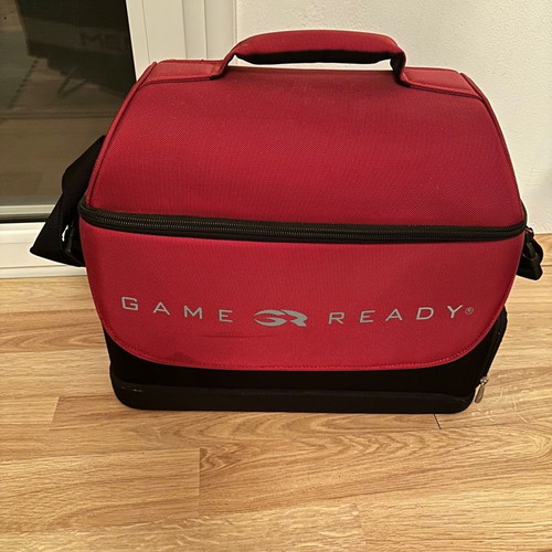 Game Ready ice therapy machine used with accessories