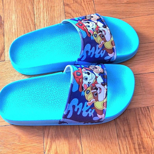 Paw Patrol kids slippers used, size 27, blue