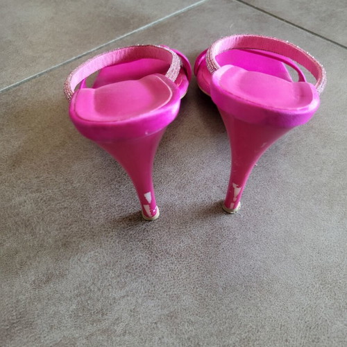 Bozikis fuchsia platform sandals size 37