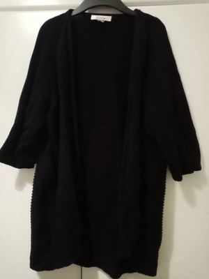 Ζακέτα με μανίκια 3/4 μεταχειρισμένη, small, μαύρη