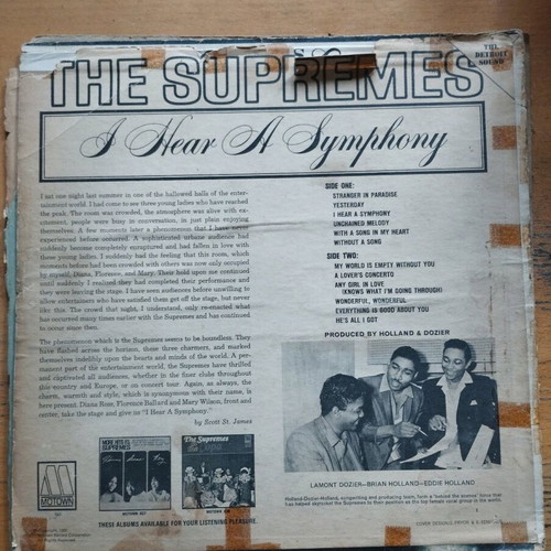 The Supremes I Hear A Symphony vinyl used, Motown 1966 edition