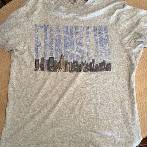 Franklin & Marshall T-shirt like new, gray, size M