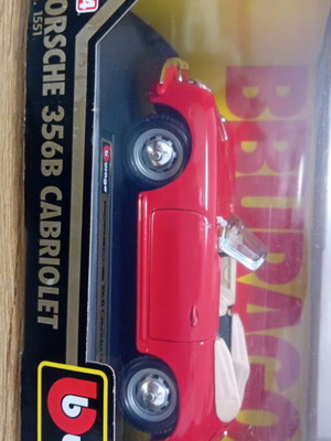 Porsche 356B Cabriolet model 1:24 new, Bburago