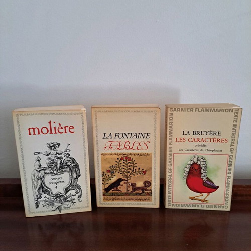 French book trilogy used, pack of 3 books