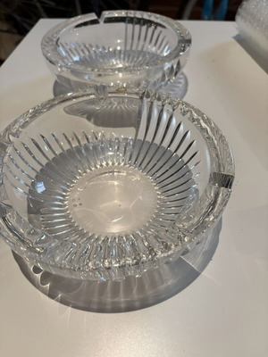Vintage crystal ashtrays from the 70s like new