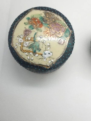 Satsuma ceramic set, handmade container and vase