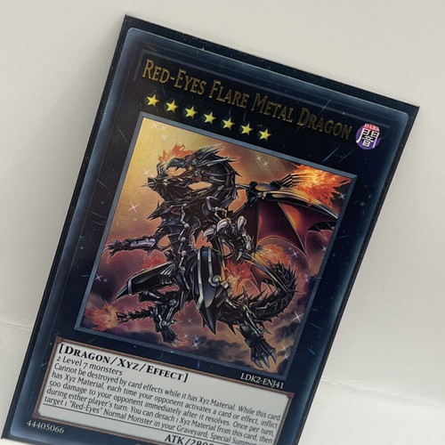 Yu-Gi-Oh! Red-Eyes Flare Metal Dragon LDK2-ENJ41 new card