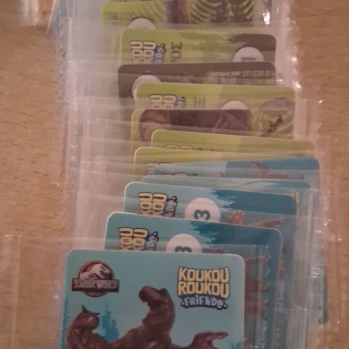 Koukouroukou Jurassic World stickers new