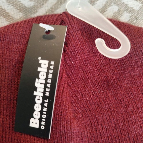 Beechfield hat new, dark burgundy