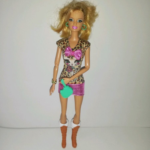 Barbie Fasionistas Summer doll Animal Print 2011 like new, Mattel W3896