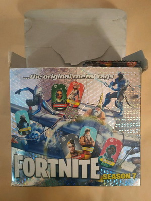 Fortnite Season 7 Metal Tags new, pack of 48 with 3 tags each