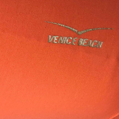 Venice Beach top used, size XS, white and orange