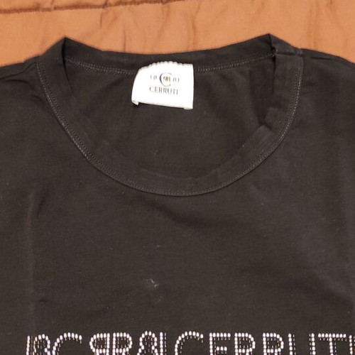 Cerruti t-shirts used, pack of 2, black and blue