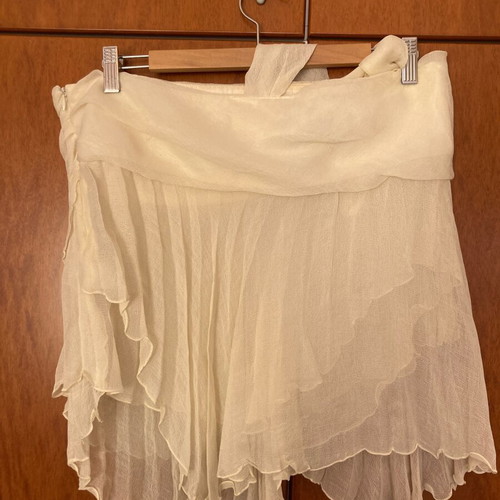 Fidele women's one-shoulder top like new, beige, size XL