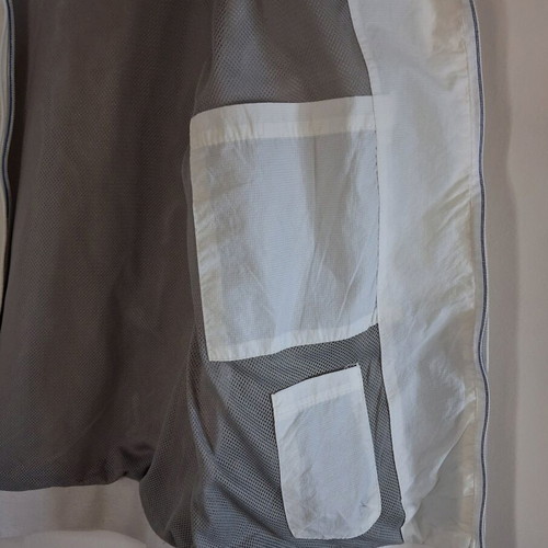 D.N.M Wear Windbreaker Jacket like new, white, size M