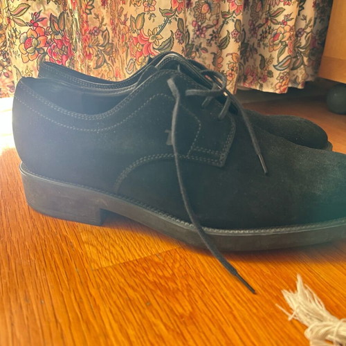 Tod's men's black suede shoes used, size 10 (44-45)