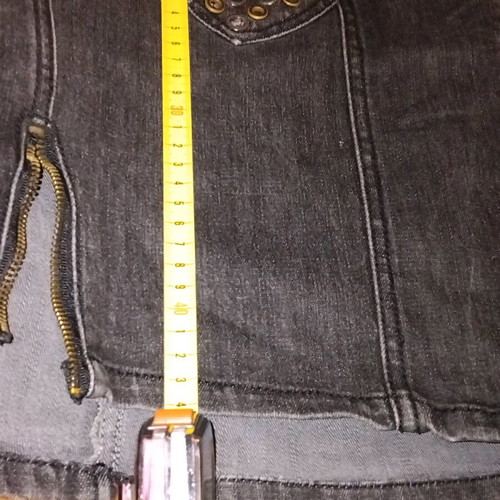 Black denim skirt with studs like new