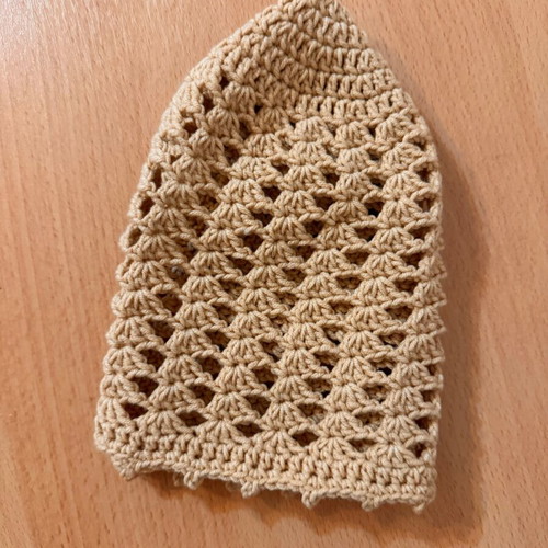 Crochet Lace Bucket Hat new, lightweight summer sun hat beige