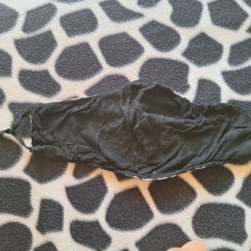 Fabric face mask used, handmade mako washable
