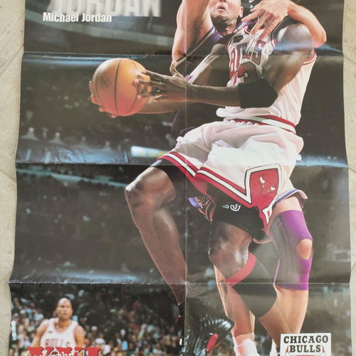Jordan poster used, large 55x80 cm, authentic