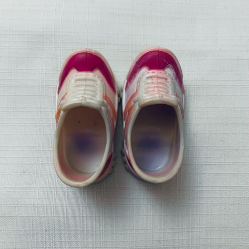 Doll Shoes used, large size, soft material with marker stains