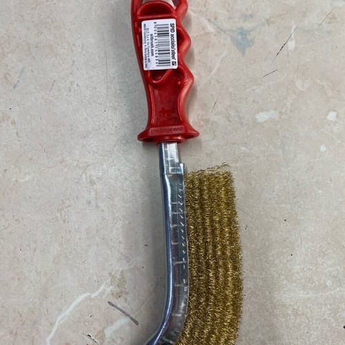 Brass wire hand brush new for grill cleaning