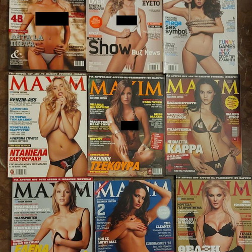 Playboy magazine collection like new, 75 issues plus Maxim, Nitro, Penthouse