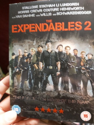 DVD The Expendables 2 in deluxe case, adventure