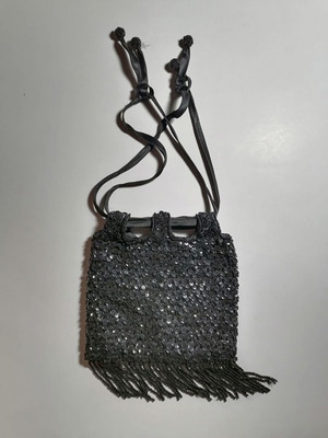 Alexi Andriotti Accessories bag used with rhinestones and fringes